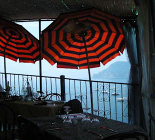 Dettaglio della terrazza del ristorante