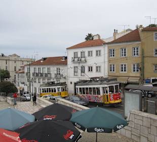 Straßenbahn 28 vor dem Miradouro