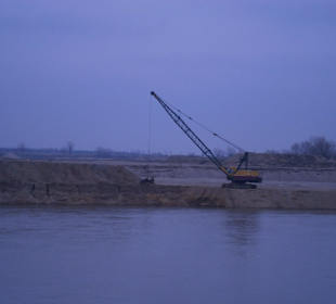 Is not the moon !! that used to be a riverbank