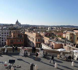 Oberhalb der spanischen Treppe