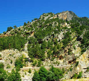 Abfahrt vom Staudamm