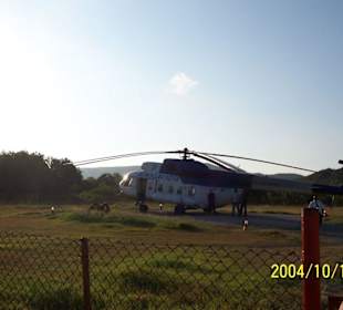 Unser Heli nach Santiago