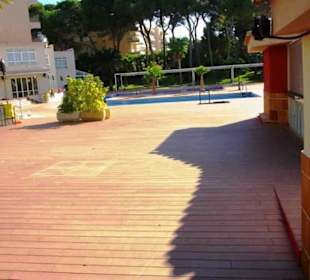 Schöne angelegte Plätze