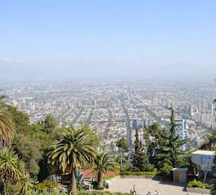 Aussicht über San Diago de Chile