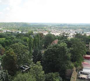 Widok z wieży widokowej Bramy Opatowskiej