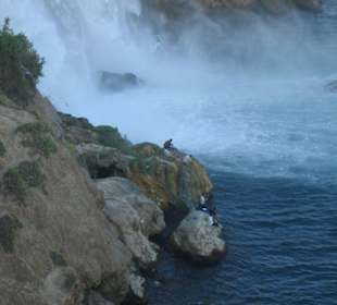 Fischer am Karpuzkaldiranwasserfall