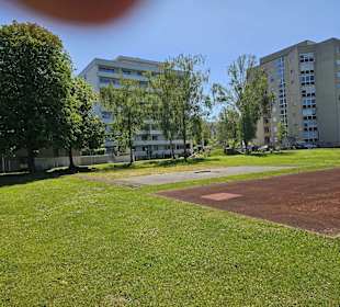 Tartanbahn und Kugelstoßanlage