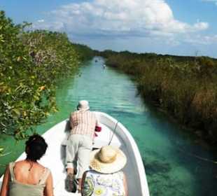 Sian Kaan mit Muyil (Bootsfahrt durch die Kanäle)