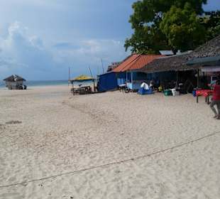 Plaża i chatki