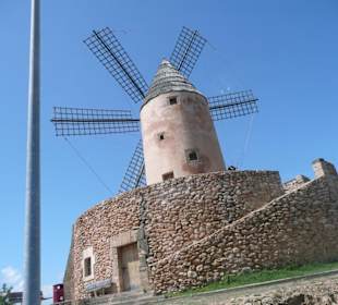 Eine Windmühle in Palma