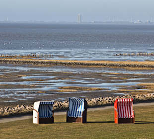 Strandkörbe in Friedrichskoog-Spitze