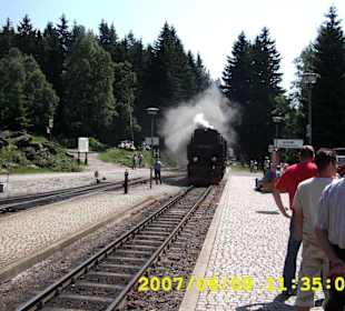Einfahrt in den Bahnhof Schierke