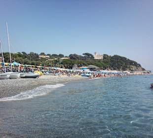 Blick Richtung Osten von der Spiaggia libera