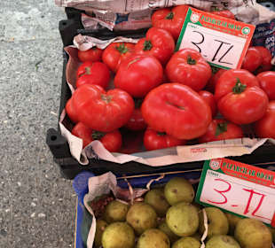 Ausflug in Alanya - auf Gemüsemarkt 