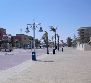 Weg zu den Einkaufszentren