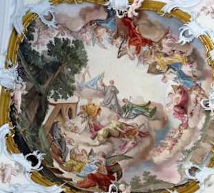 Deckenfresco: Leben des Hl. Benedikt