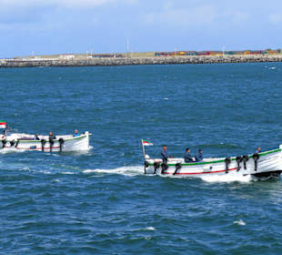 Im Hintergrund: Helgoland