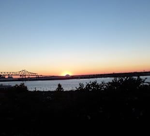 Blick auf den Missisippi in Baton Rouge