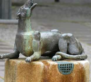 Der Brunnen war ein Geschenk des Landes RP