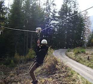 ZipLine Adrenalin - erstes Teilstück
