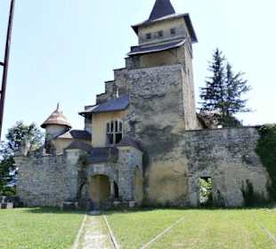 Princess' home at the far back of the property.