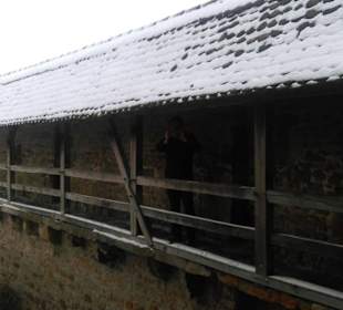 Weg auf der Stadtmauer