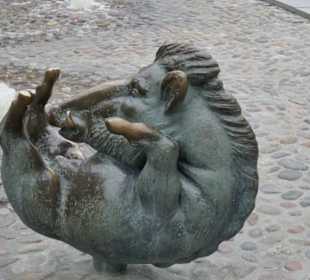 Auch Tiere freuen sich am Wasser