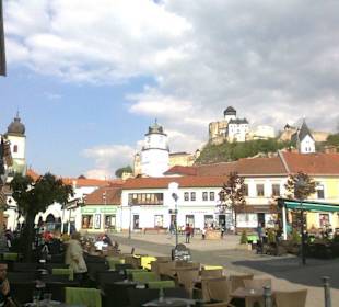Štúrovo-Platz mit schönem Panorama
