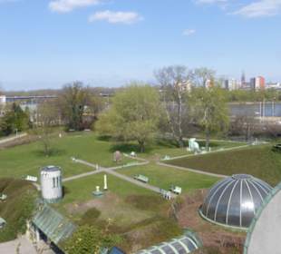Blick vom Dachgarten der Universitätsbibliothek
