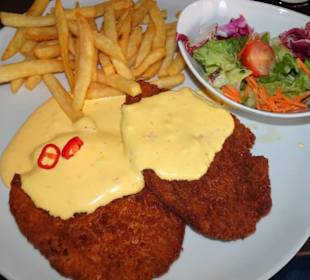Schnitzel del Sol im Cafe del Sol Bremen-Neustadt