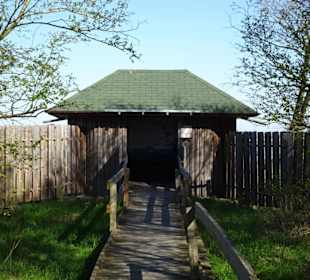 Die Beobachtungshütte zur offenen See