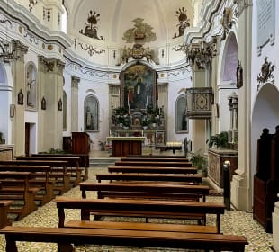 Die Kirche auf Salina von Innen