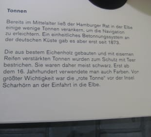 Infotafel zu den Tonnen