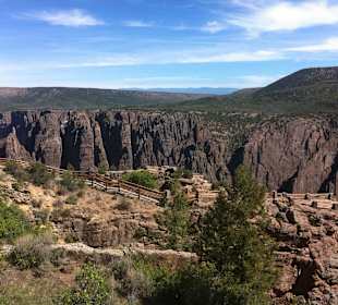 Black Canyon, au einmal geht's in die Tiefe
