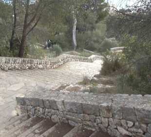 Treppe zur Carrer de Bellver