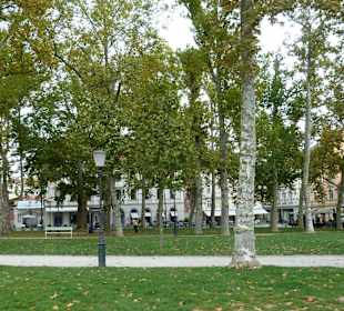 Blick durch den kleinen Park