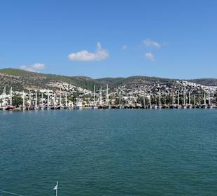 Einfahrt in den Hafen Bodrum
