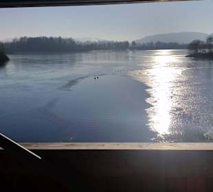 Von der Holzbrücke aus
