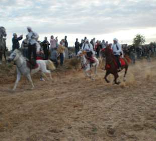 Interessante Reiterspiele in Midoune