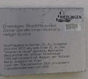 Ehemaliges Stadthaus des Klosters Heiligkreuztal