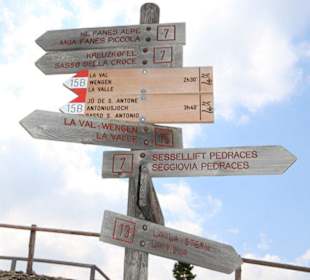 Wegweiser für Wanderer