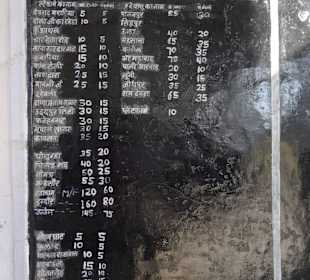 Was kostet die Fahrt