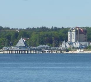 Blick vom Schiff auf Heringsdorf