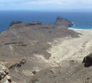 Aussicht vom Berg nach Mindelo