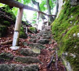 Steiler Auf-/ Abstieg