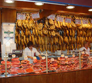 Palma de Mallorca - Markthalle Schinkenstand