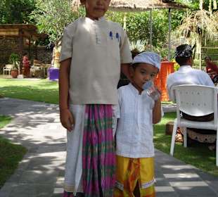 Auch die Jüngsten im Festgewand