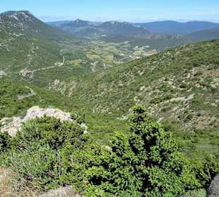 Ausblick von der Burg Quéribus