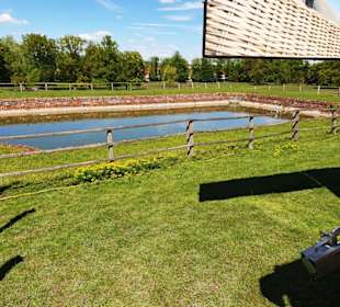 Kleiner Teich Rückgebäude