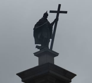 Sigismund hoch auf der Säule